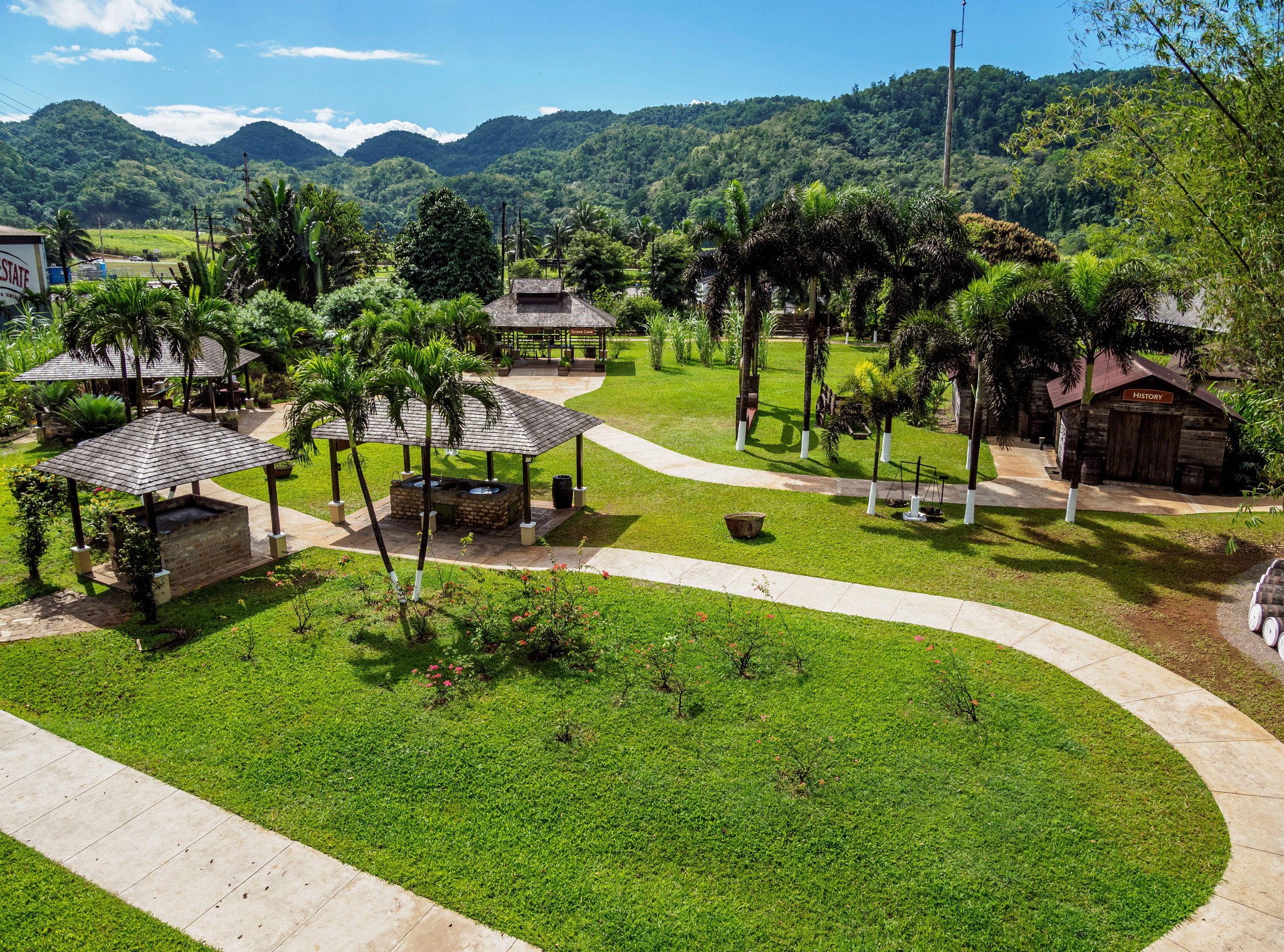 visitors can take a rum tour that is up to an hour and a half long aerial view of Appleton Estate