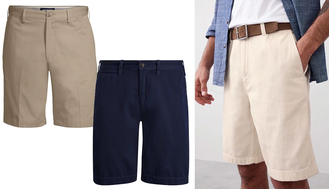 Style Tips for Men Over 50  examples of stylish shorts