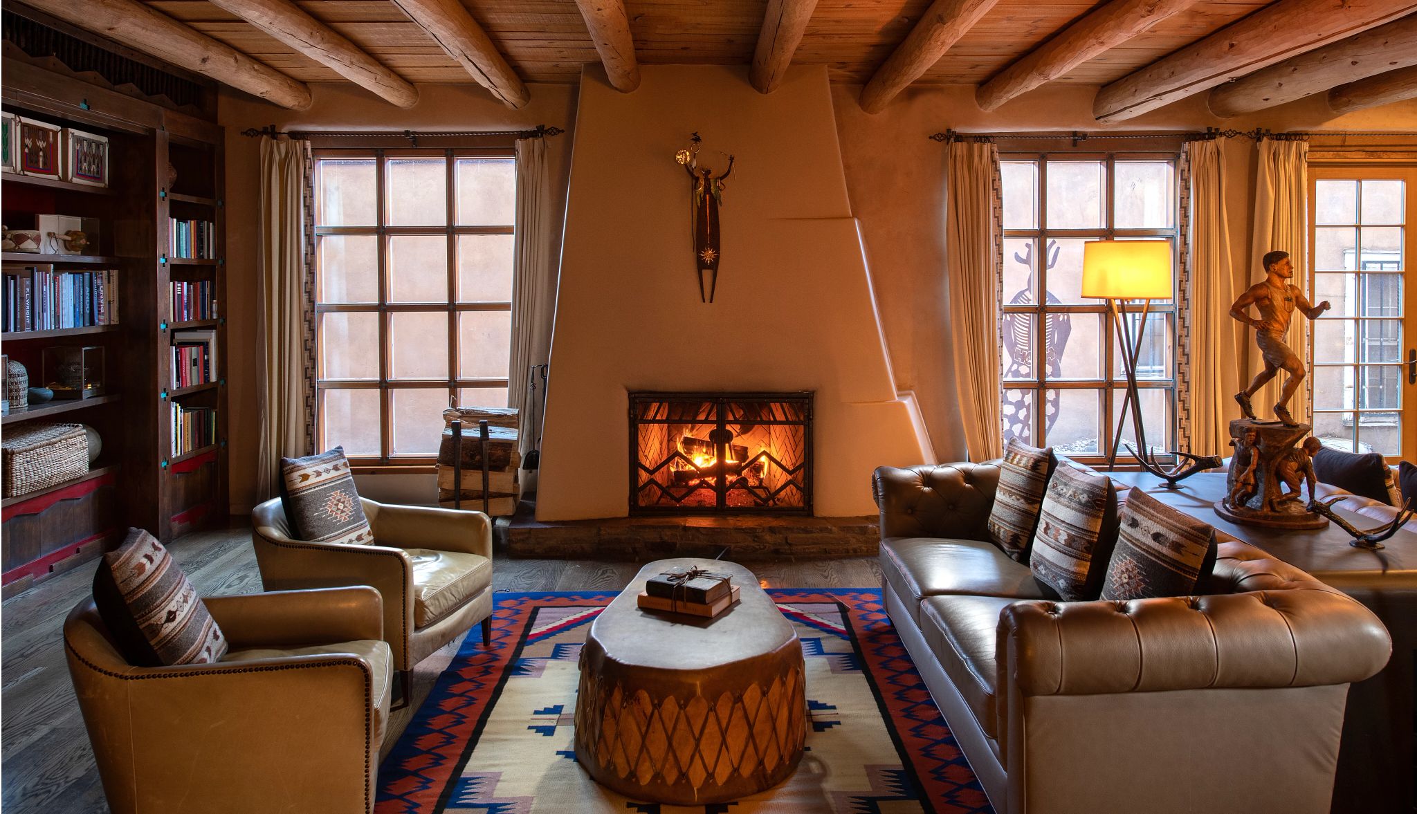 Rosewood Inn of the Anaszi can be pricey Library at the Rosewood Inn of the Anaszi