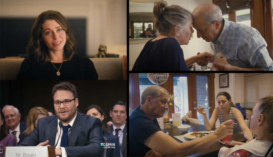 "Taking Care" is a documentary about the challenges of early-onset Alzheimer’s disease Still images from Seth Rogen and Lauren Miller Rogen's documentary "Taking Care"