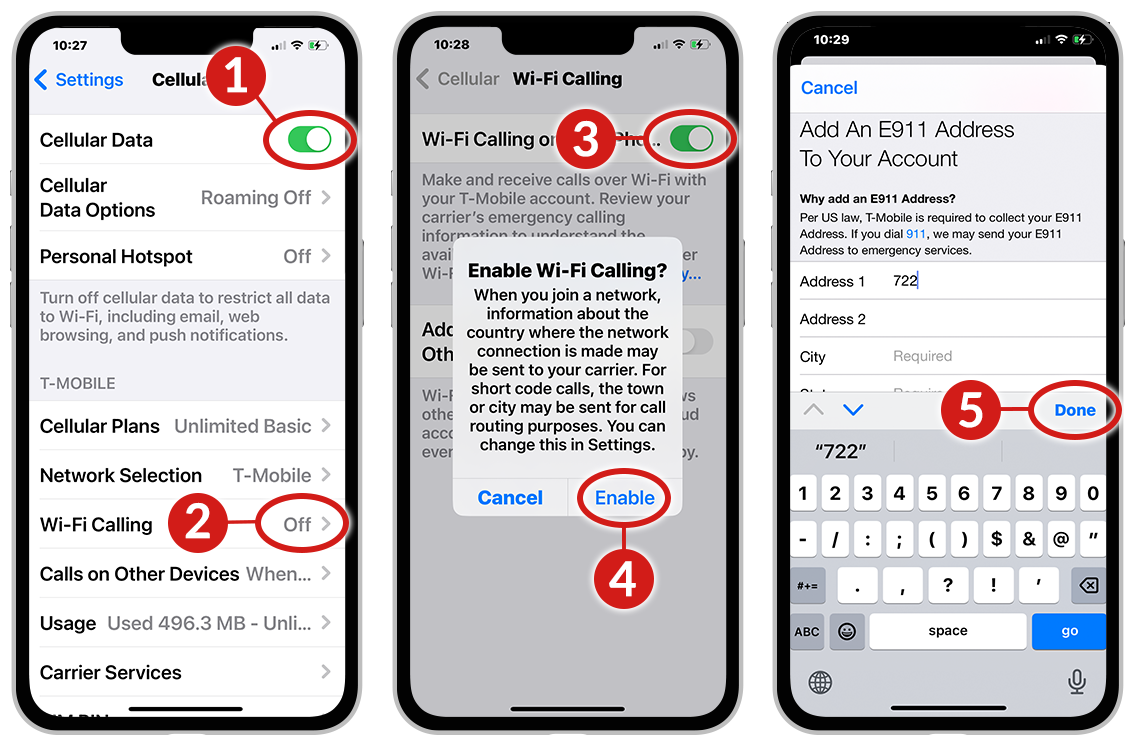 Why You Should Connect Your Mobile Phone to Your Home’s Wi-Fi three images of smartphone screens