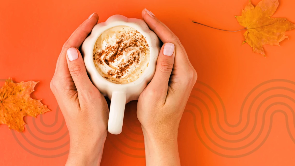 A cup of pumpkin spice latte