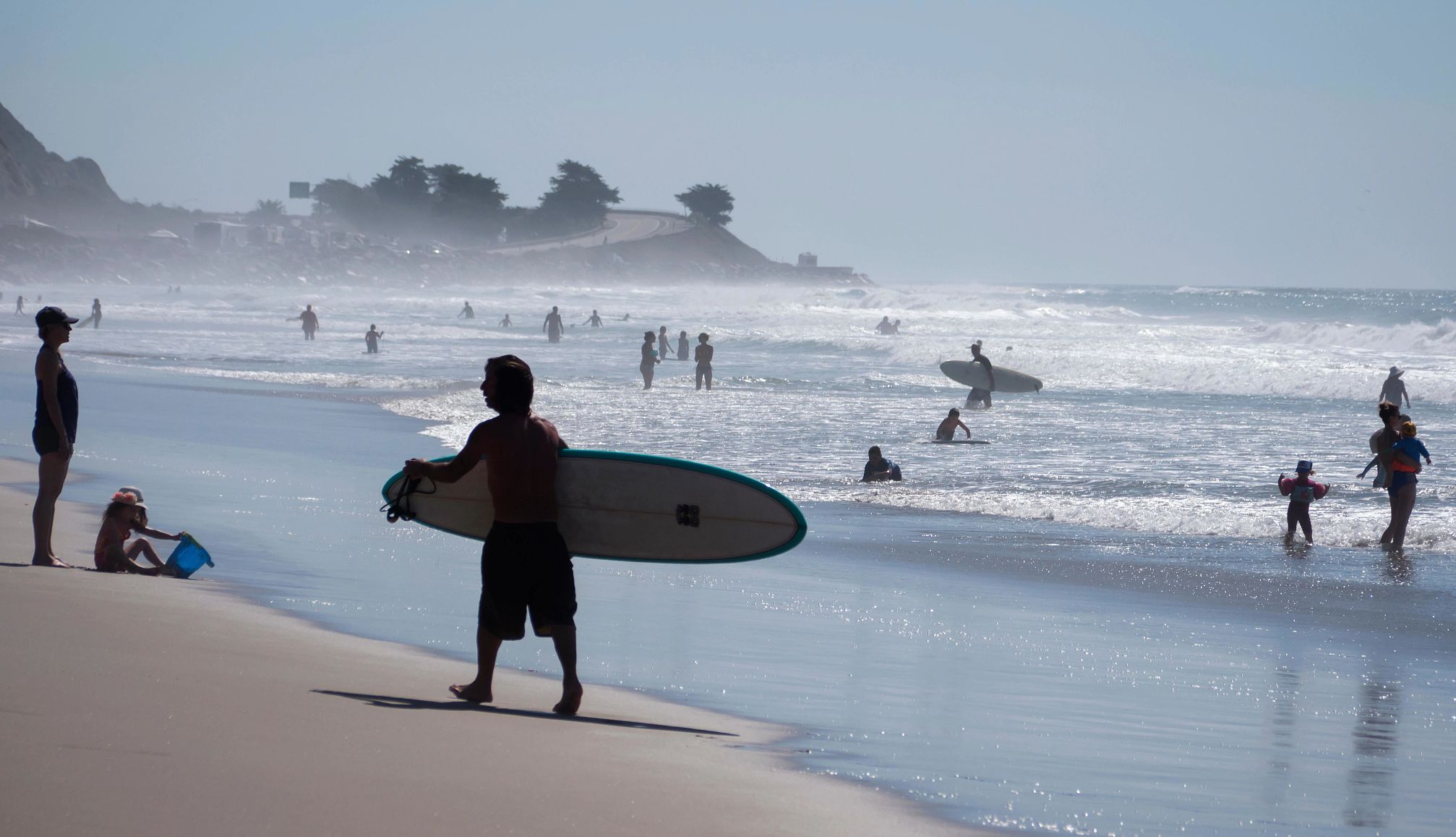 if you love surfing, consider Ventura Beach Beach off HWY 1 near Ventura California