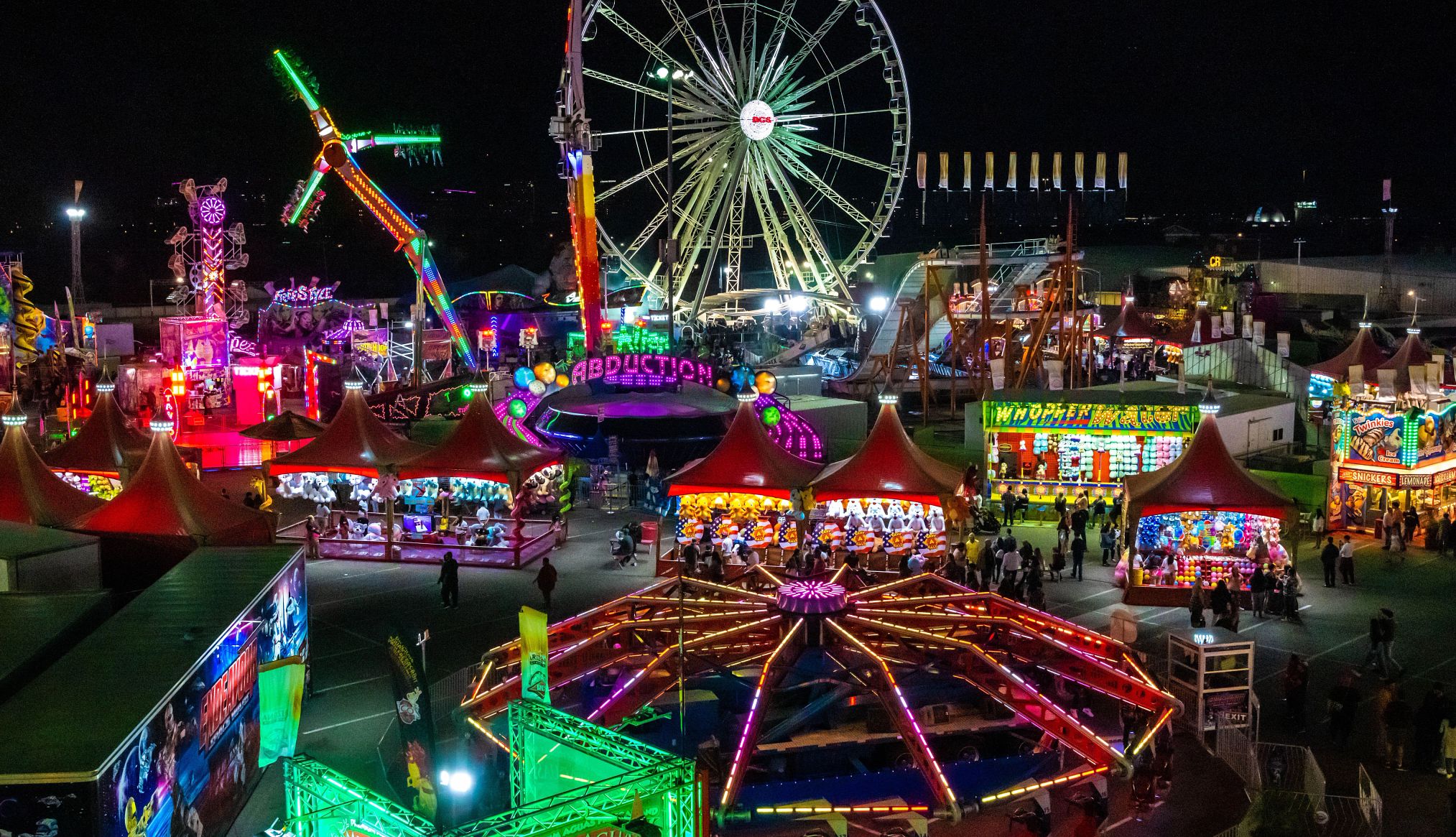 Vista aérea de la Feria estatal de Arizona