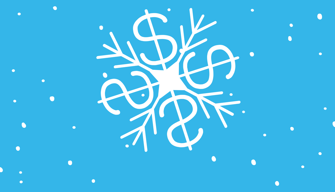 snowing illustration of falling snowflakes