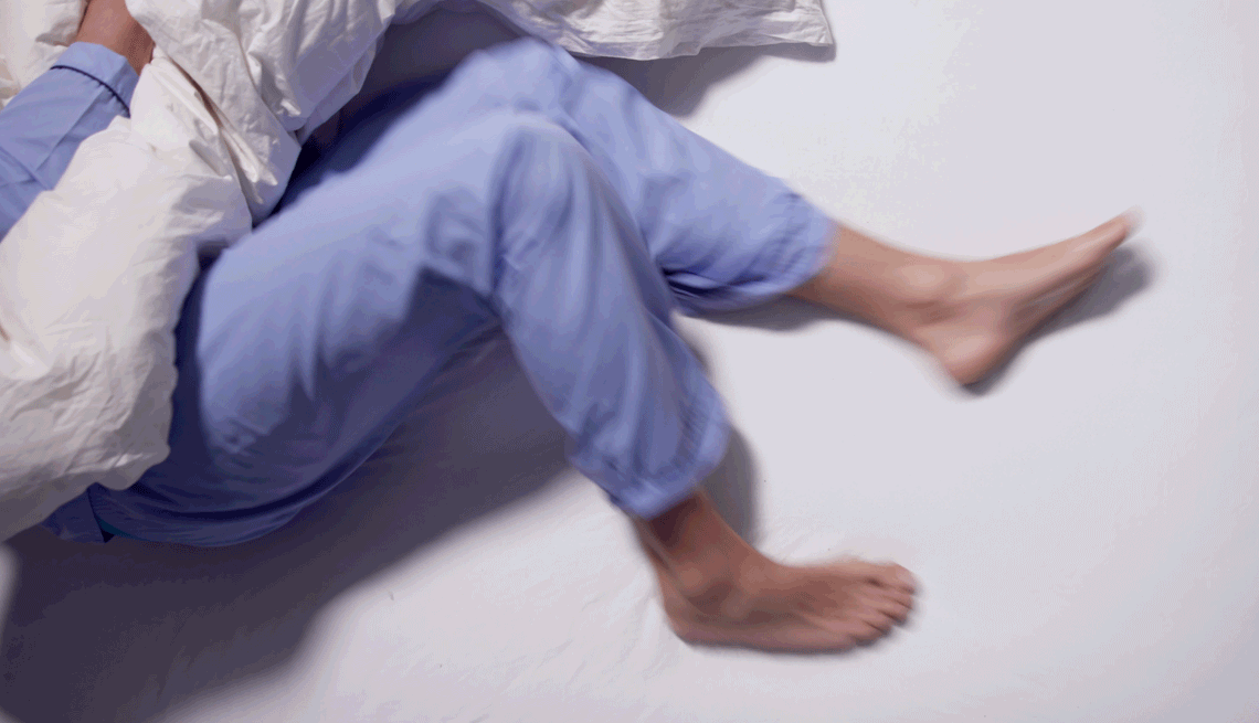 moving legs in bed