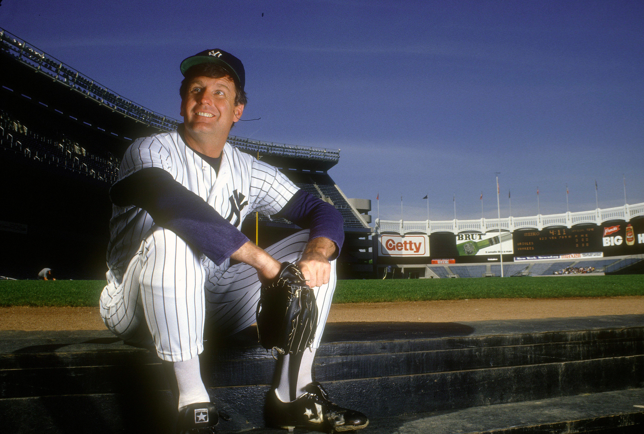 tommy john in his yankees uniform