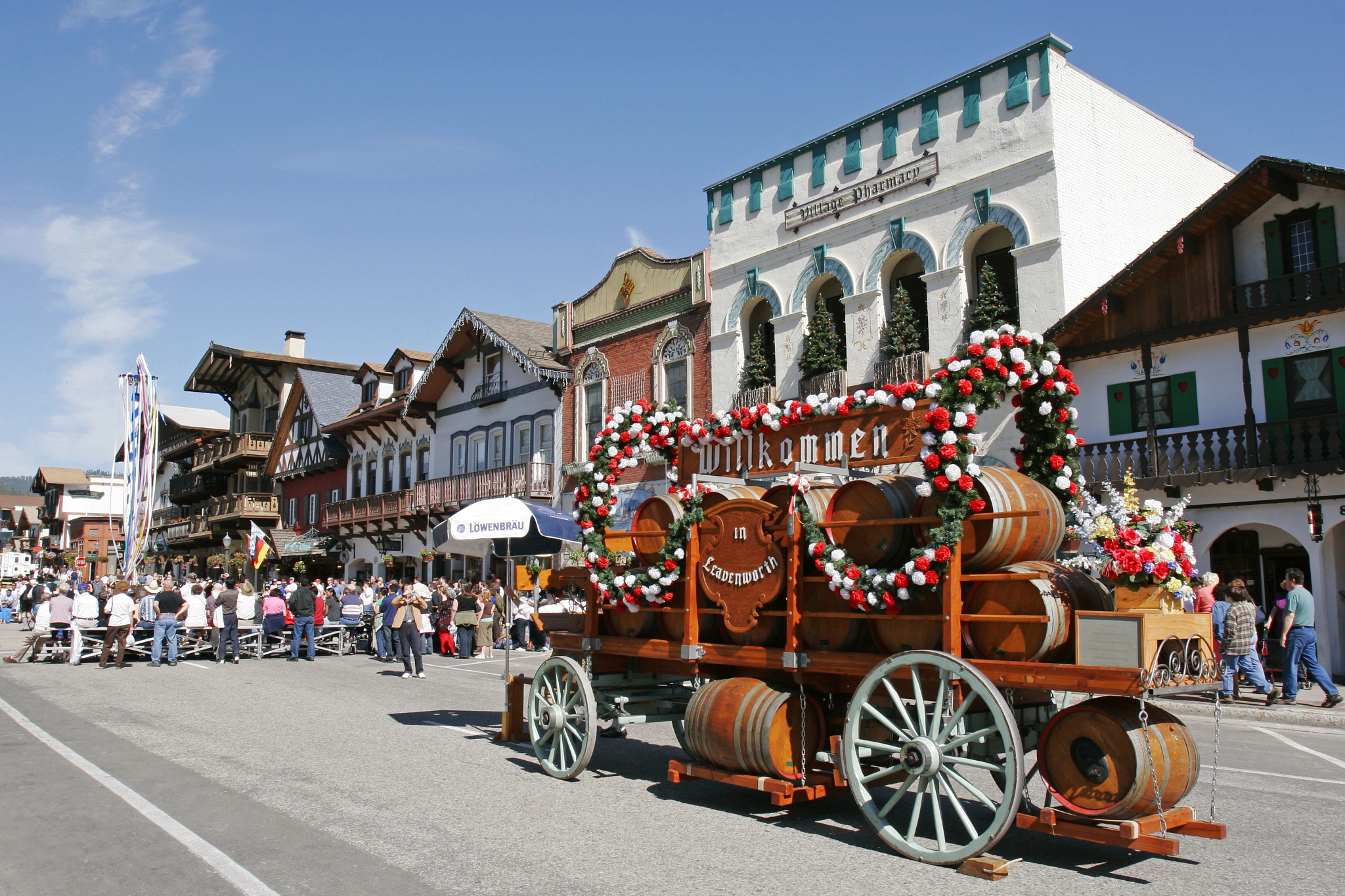 an Oktoberfest celebration in Leavenworth, Washington