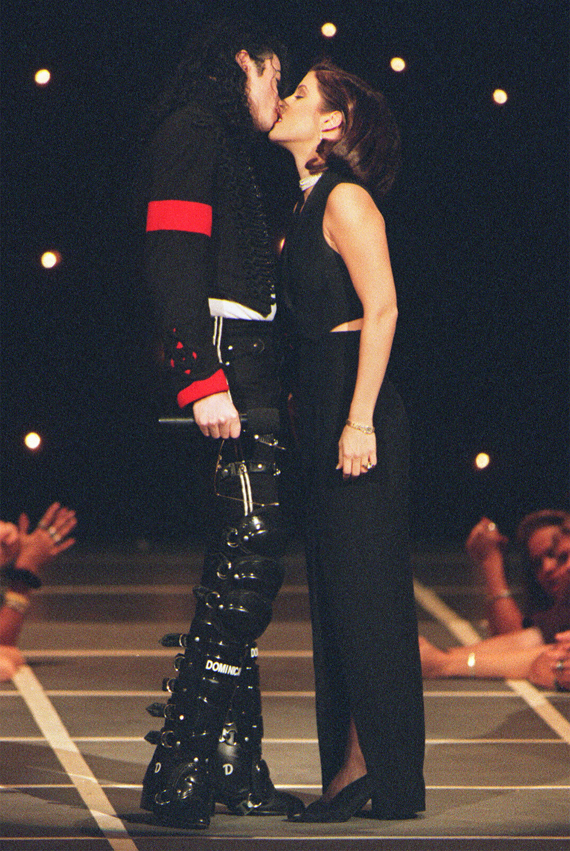 Lisa Marie and husband Michael Jackson in 2004 at the MTV Video Music Awards in New York City Lisa Marie and husband Michael Jackson in 2004 at the MTV Video Music Awards in New York City