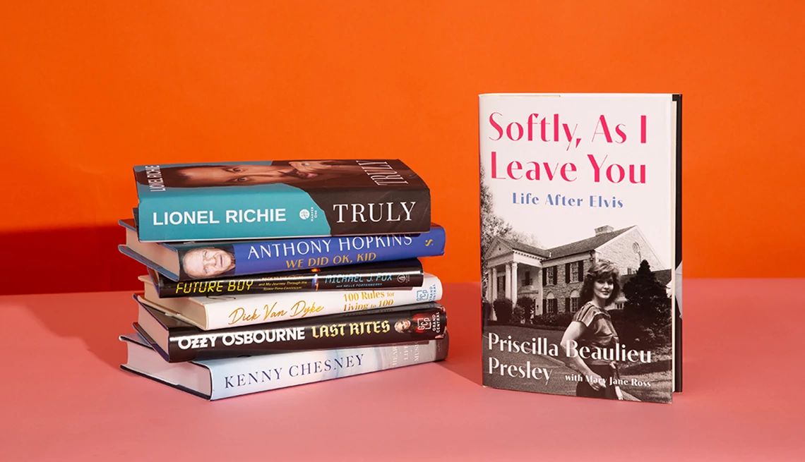 12 Big Celebrity Memoirs for Fall the cover of softly as i leave you by priscilla presley