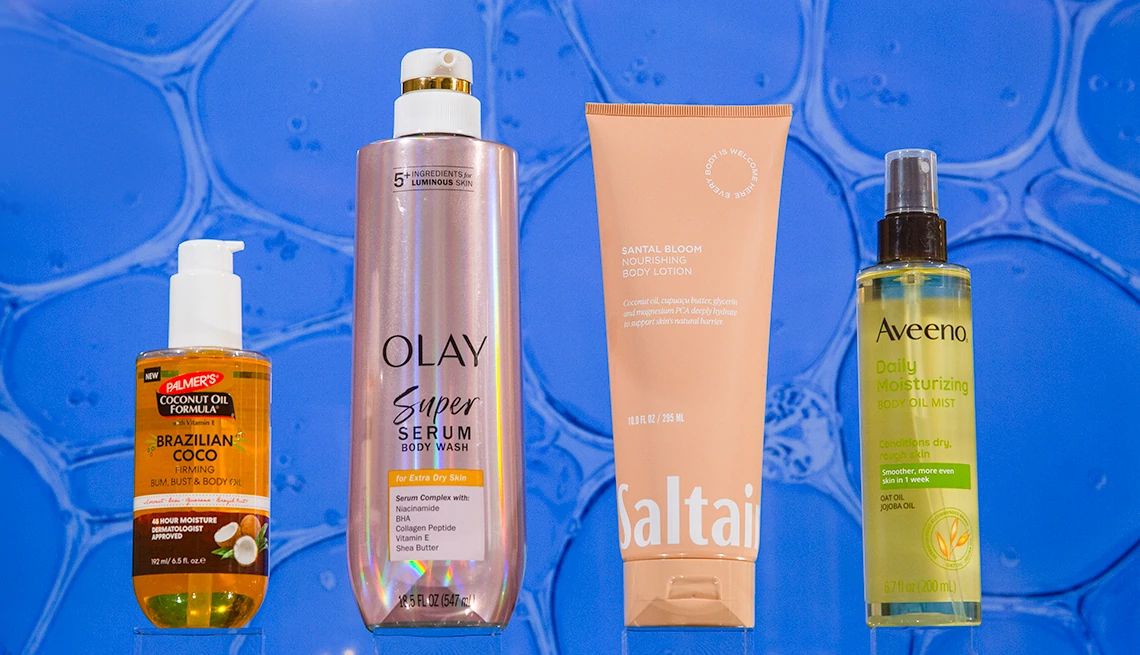 Best Drugstore Beauty Buys a collage with body care products