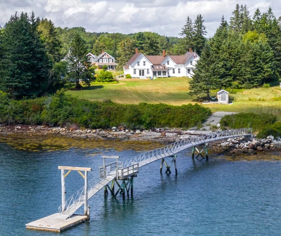 aerial view of The Rolling Meadows in Maine