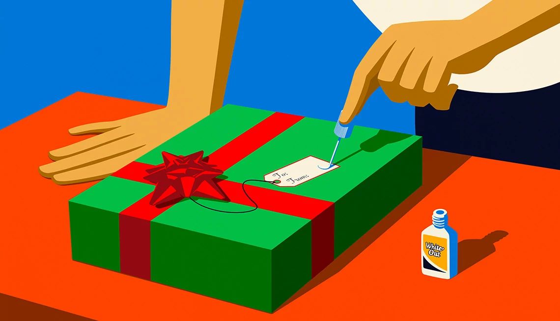 Is regifting rude? a person is preparing to regift a present