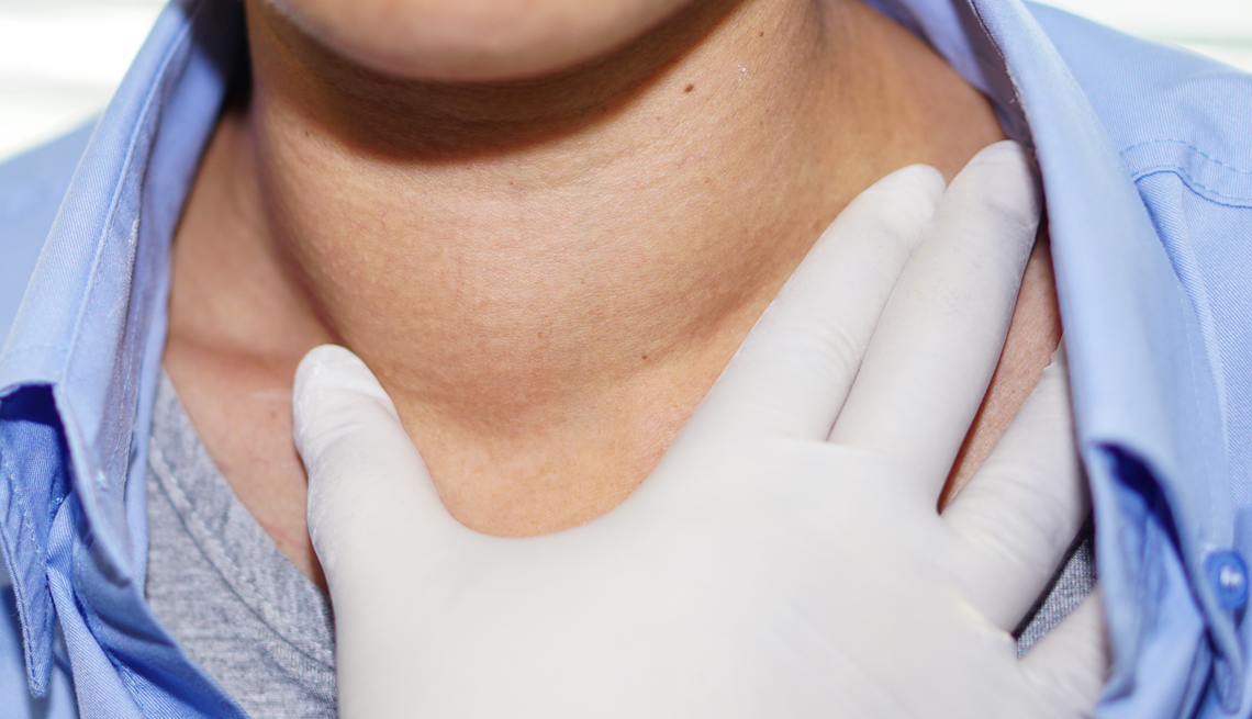 A patent with an abnormal enlargement of the thyroid gland Hyperthyroidism (overactive thyroid)