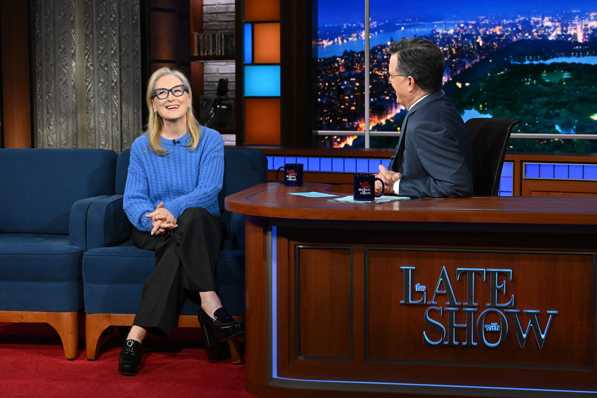 Streep appears on “The Late Show With Stephen Colbert”