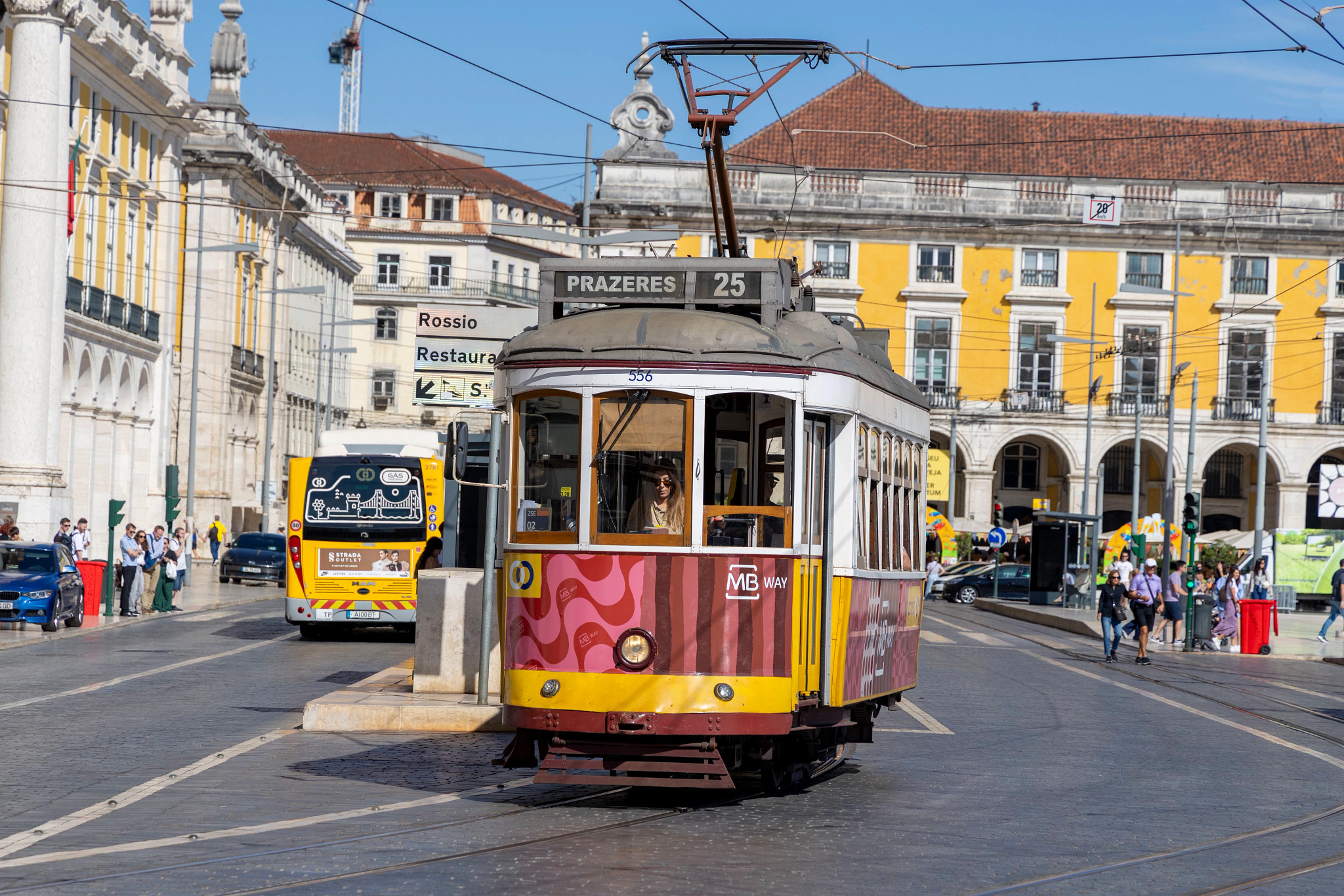 Remodelado trams in Lisbon, Portugal