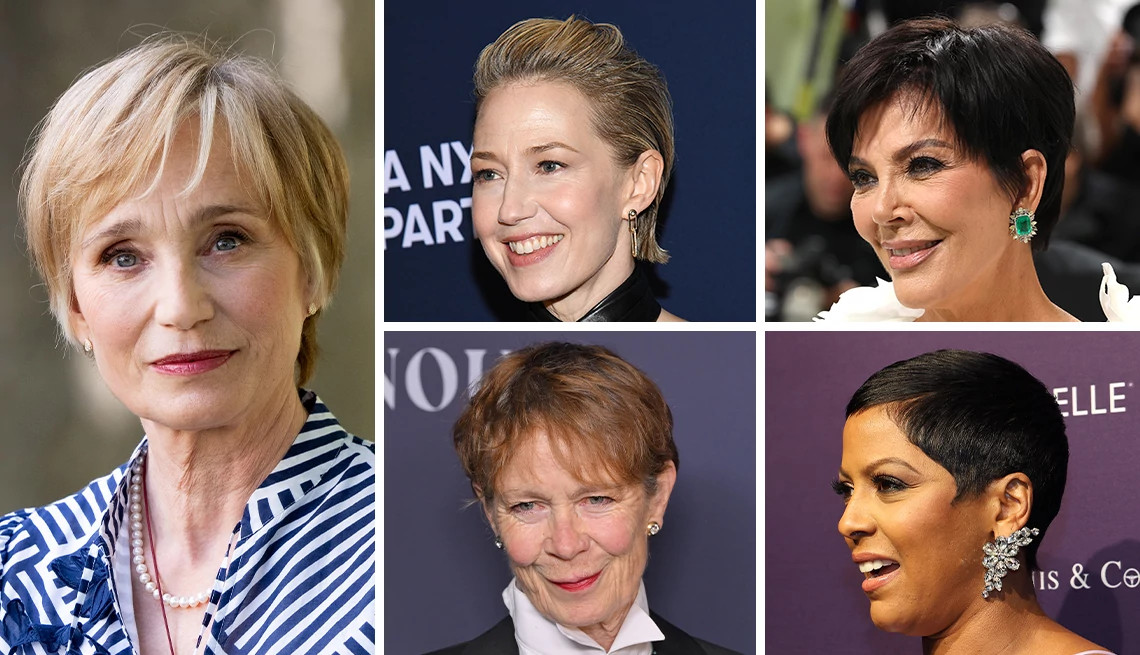 celebrities with short hair