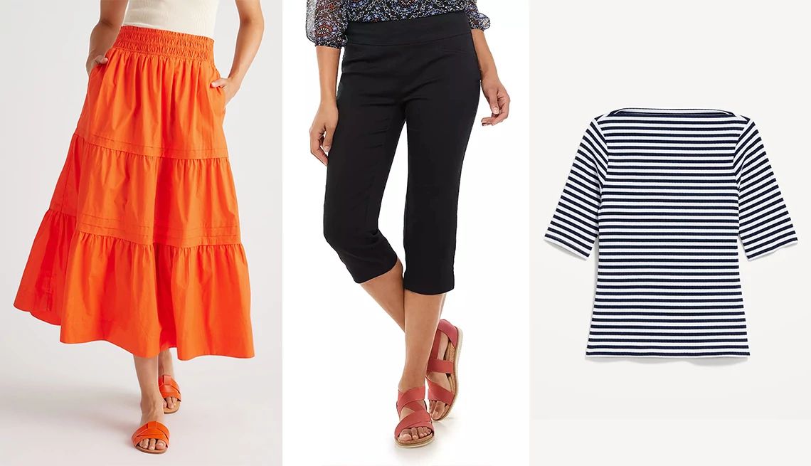 Packing Light skirt, capris, shirt