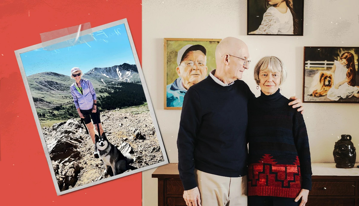 a collage of images of a man and a woman