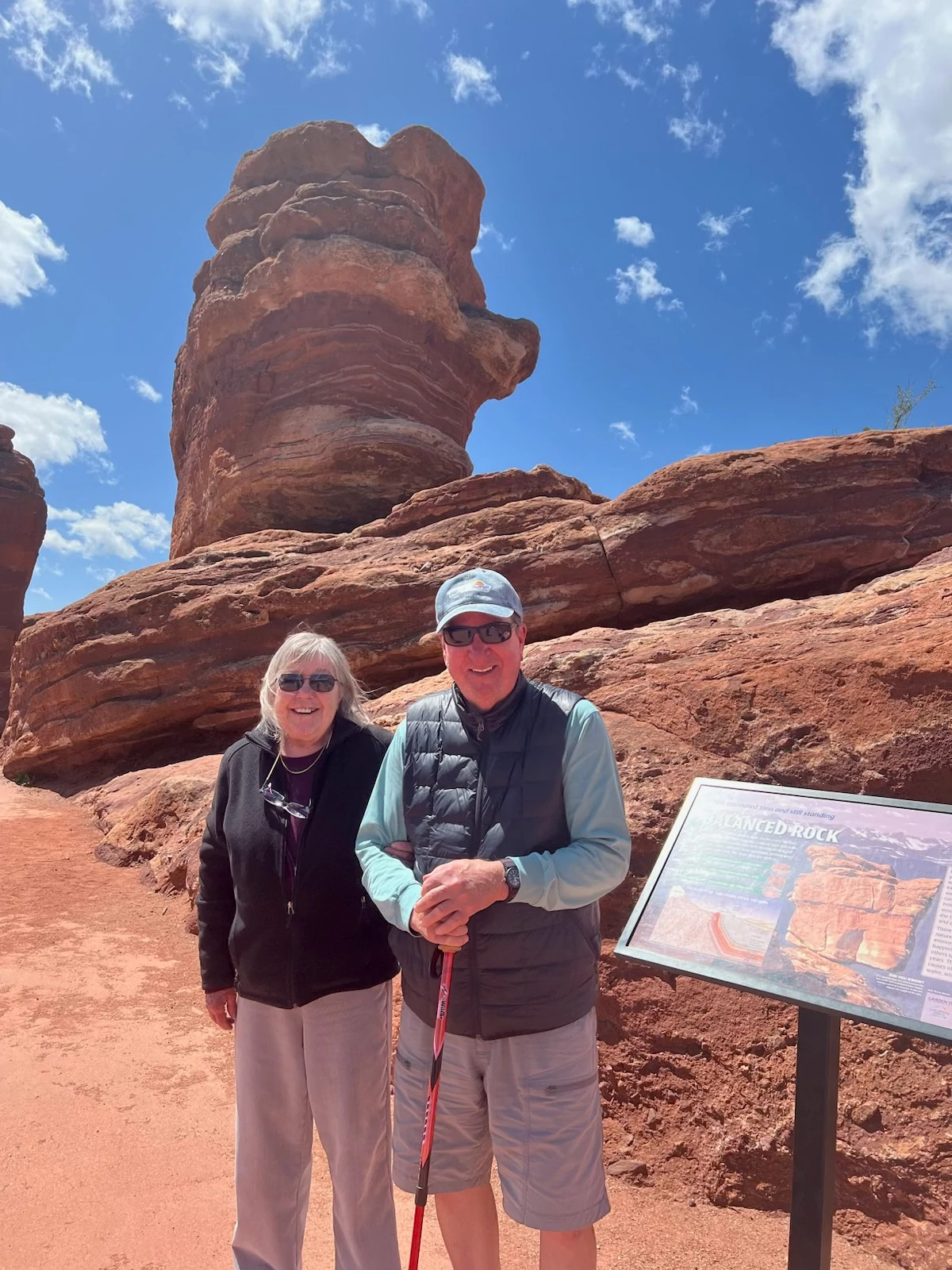 a woman and man at Colorado Springs