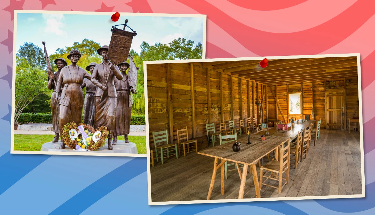 outdoor locations in Tennessee and Texas