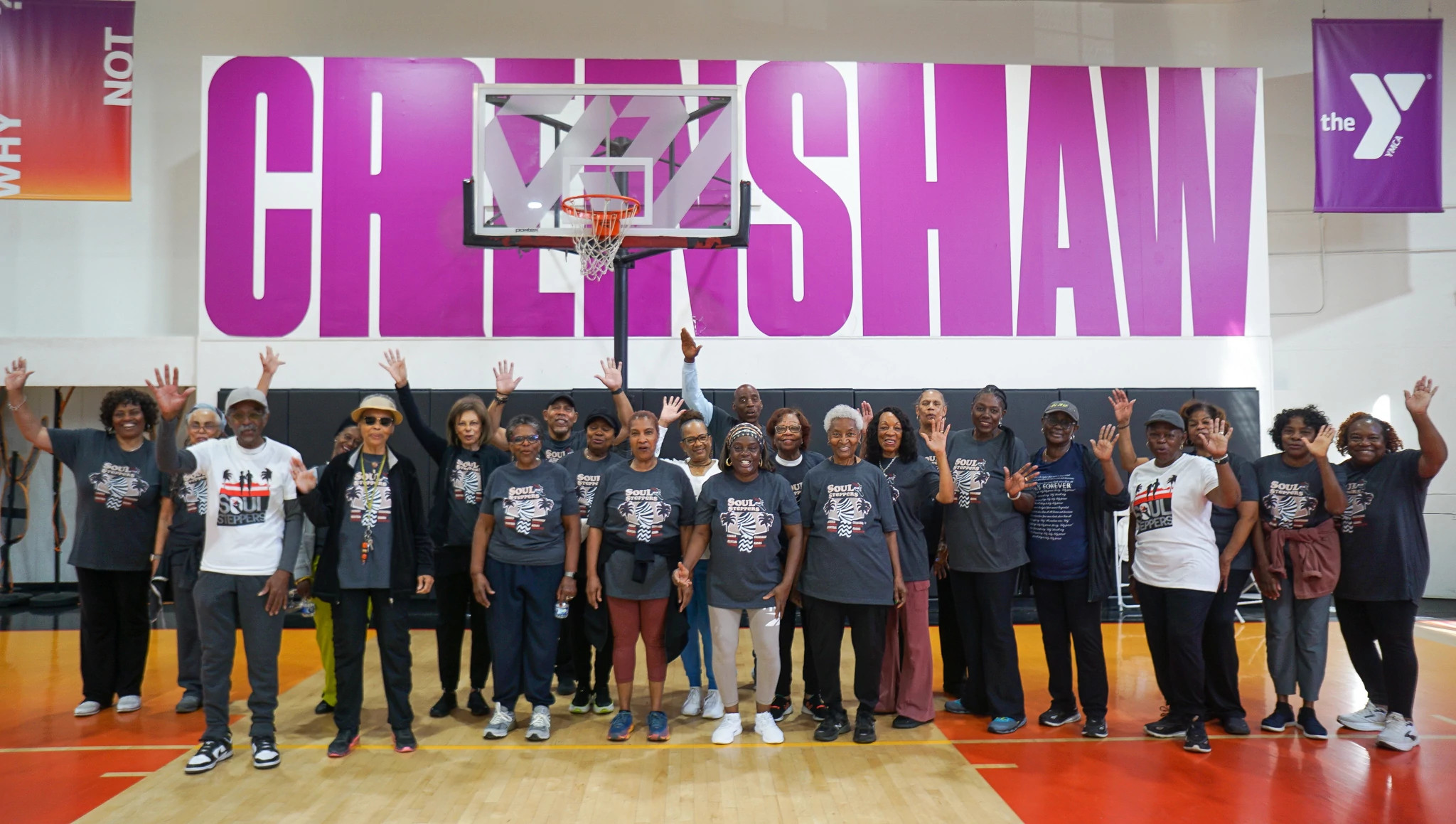 LA Soul Steppers group photo at crenshaw gym