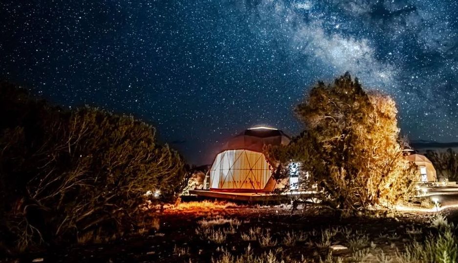 A “sky ​dome” at C​lear Sky Resorts Grand Canyon