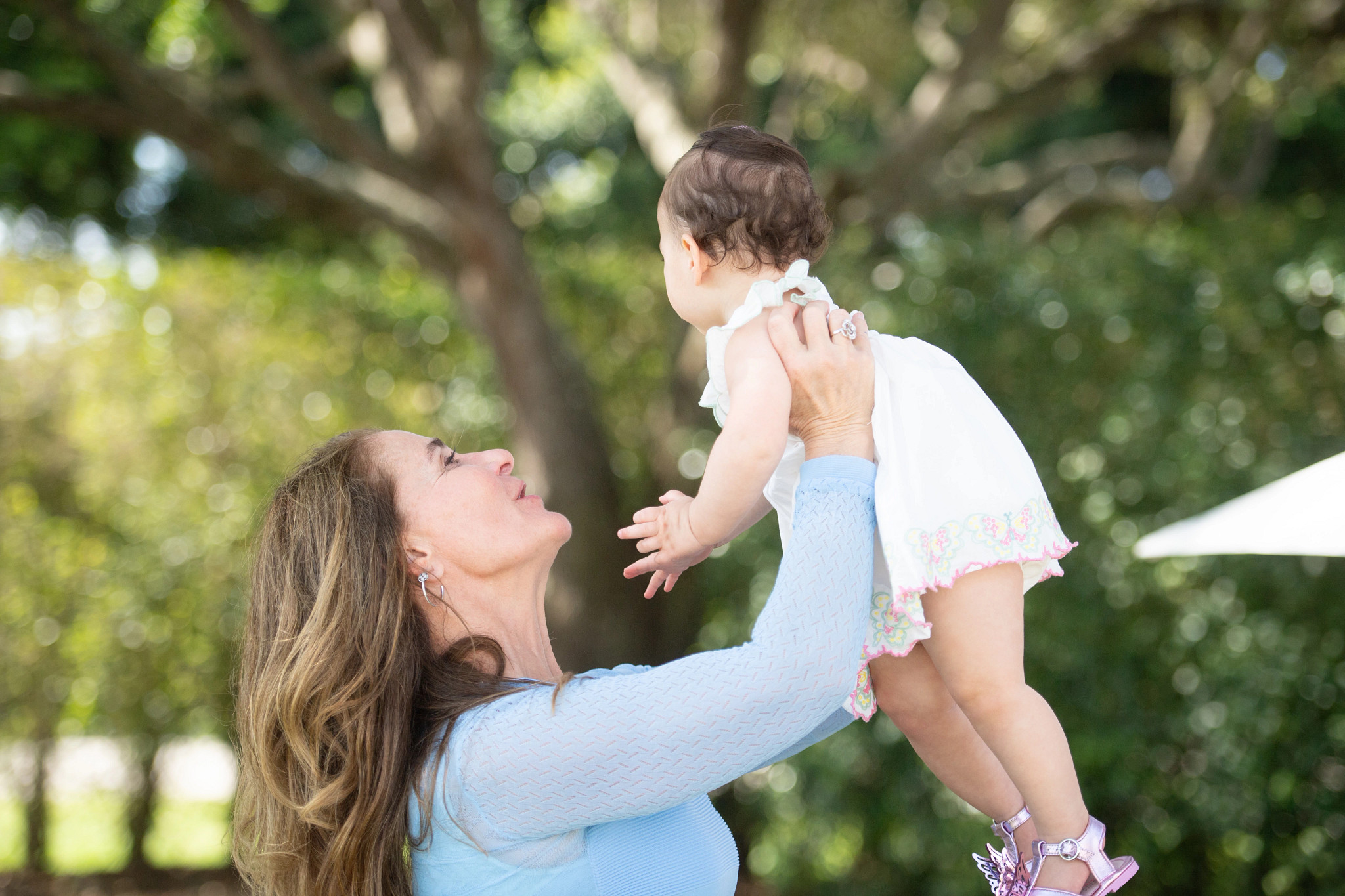 Melinda Gates with her granddaughter 
