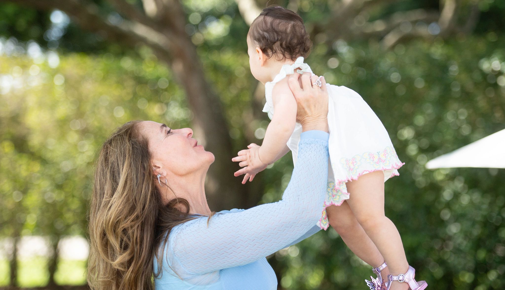 Melinda Gates Melinda Gates with her granddaughter
