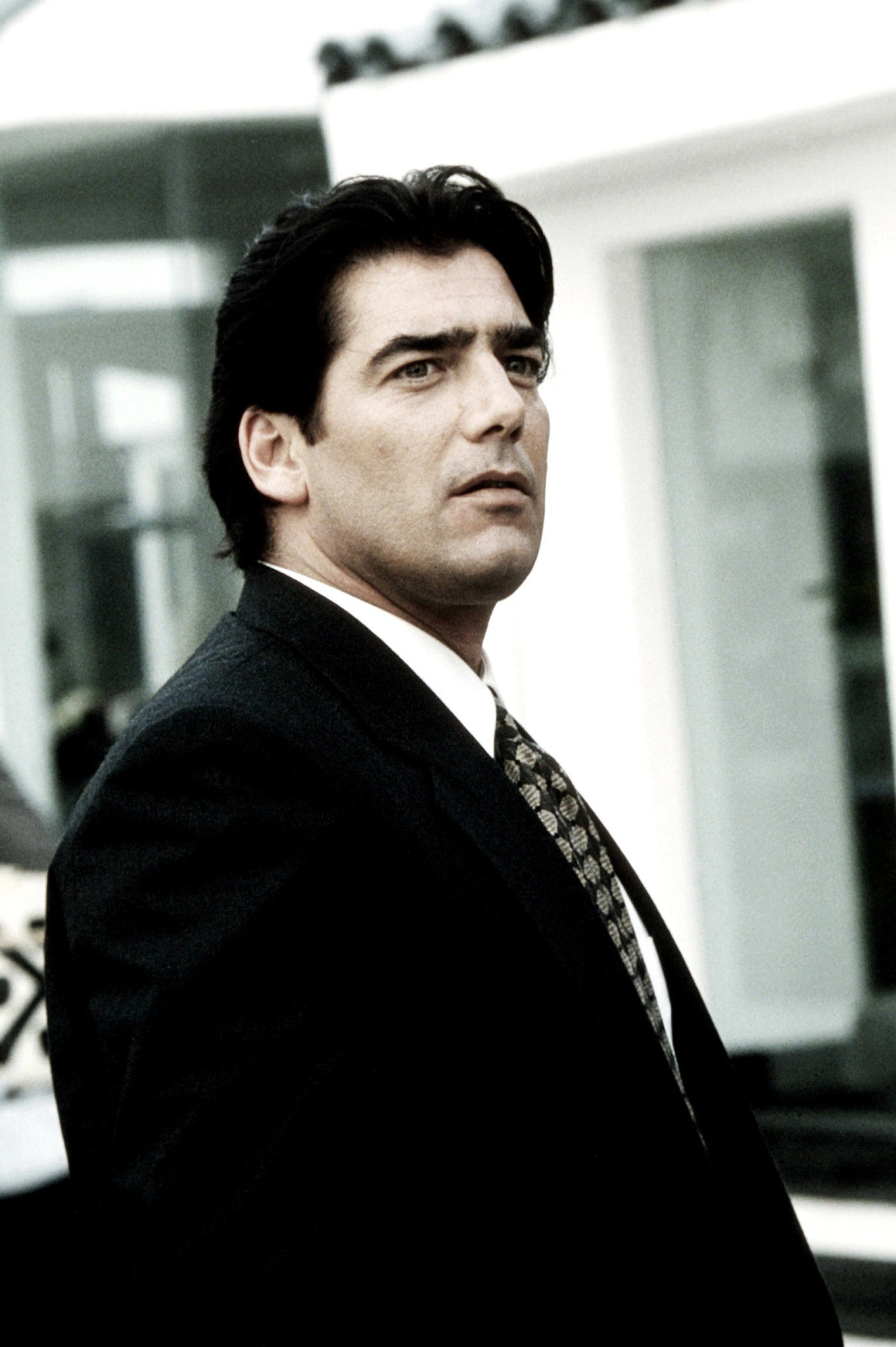 Ken Wahl wearing a suit in the television series Wiseguy