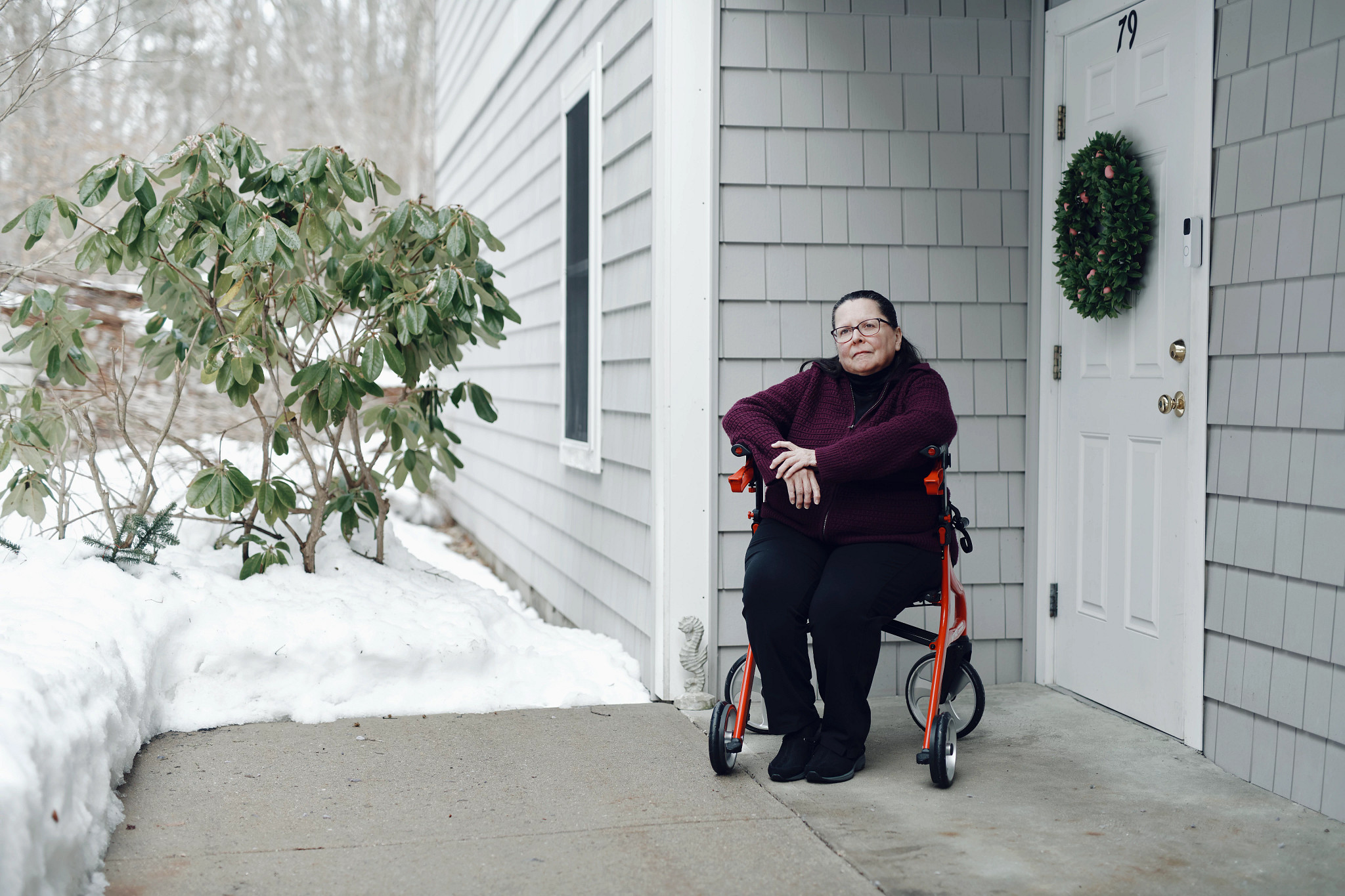 a person at their home
