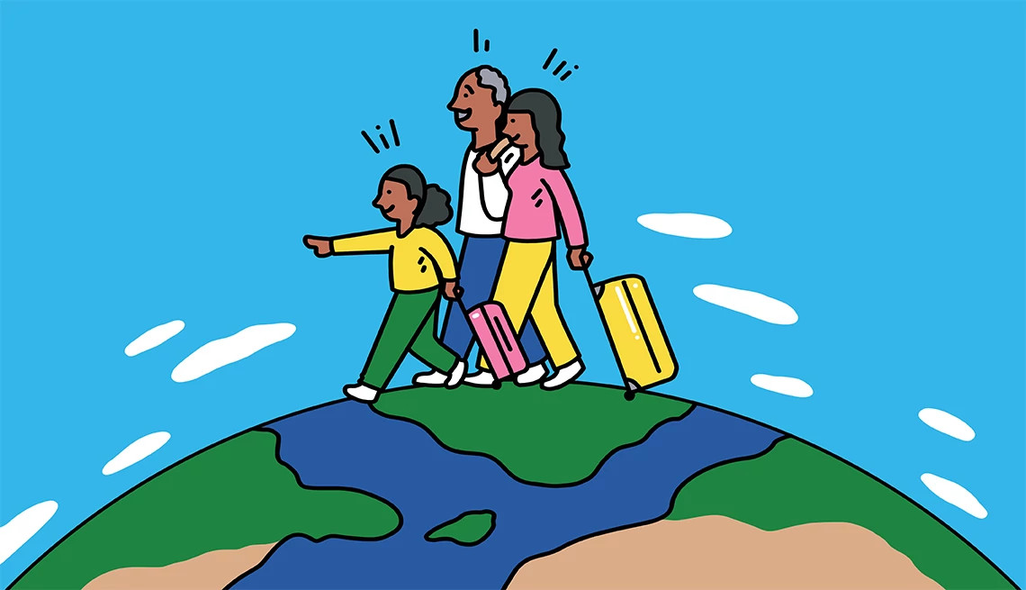 A photo illustration shows a “Grand” adventure, no parents allowed. “Skip-generation” trips are growing in popularity