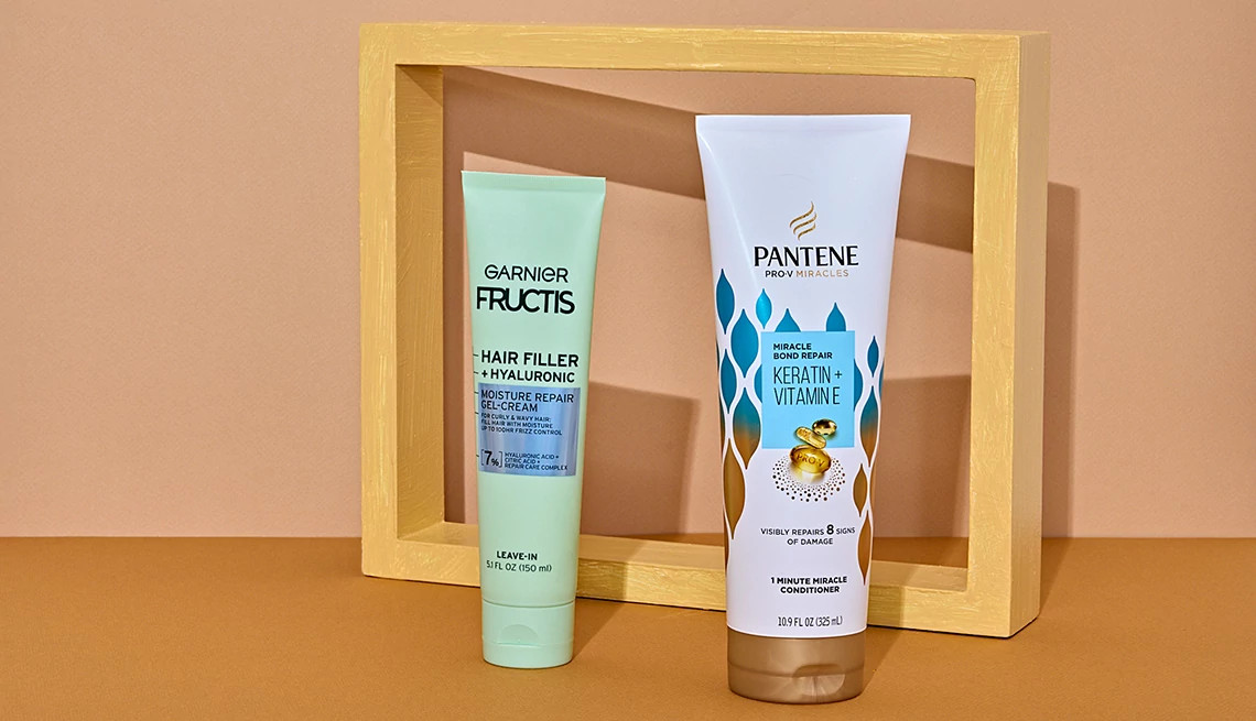 hair products in squeeze tubes