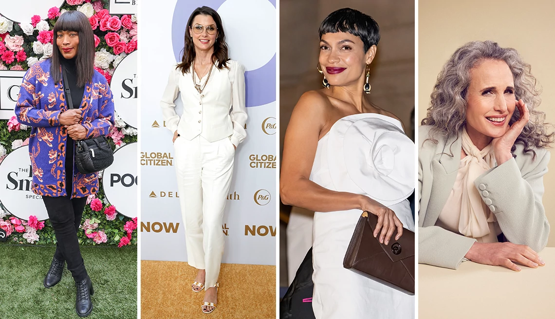 Angela Bassett attends POOPH Critics Choice Luxury Lounge; Bridget Moynahan attends Global Citizen NOW Summit; Rosario Dawson arrives at the 2023 CFDA Fashion Awards; Andie MacDowell at the 2024 Television Critics Association Winter Press Tour
