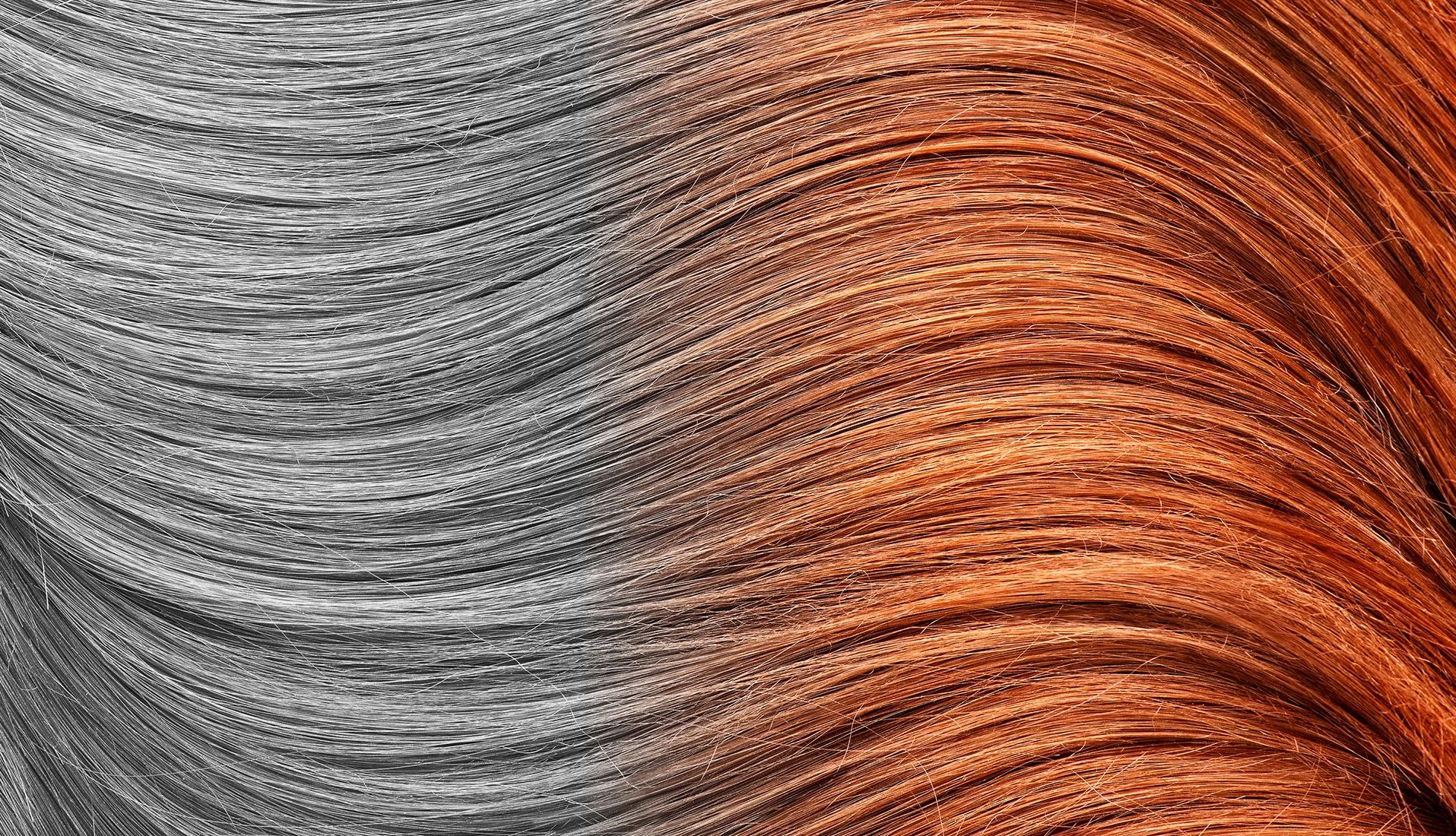 Can You Reverse Gray Hair Wavy red human hair background