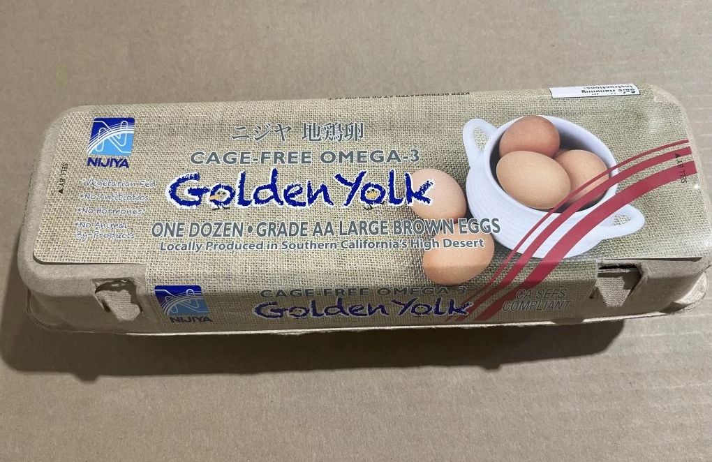 Cage-Free Egg Recall golden yolk eggs