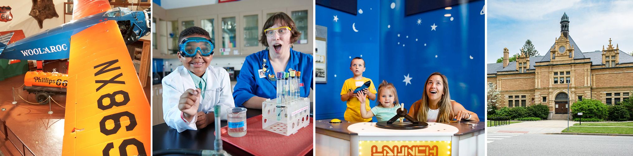 Museums in Oklahoma, Oregon, Pennsylvania and Rhode Island Woolaroc Museum & Wildlife Preserve, the Oregon Museum of Science and Industry and Please Touch Museum