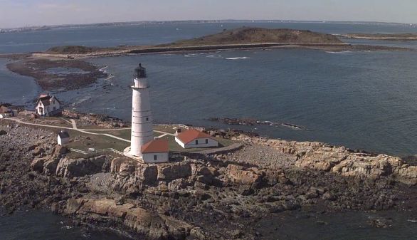 El Boston Light se encuentra en el Parque Nacional y Estatal Boston Harbor Islands
