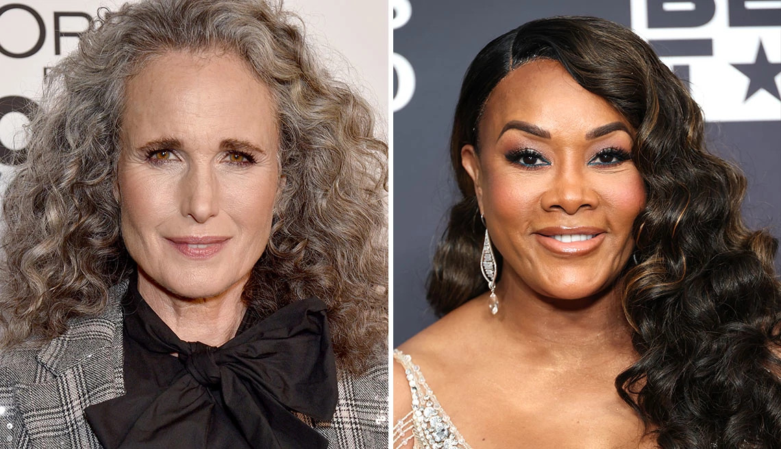 Andie MacDowell and Vivica A. Fox on the red carpet