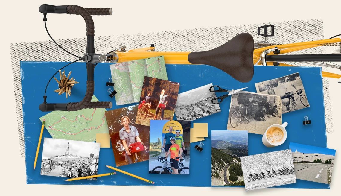 The challenge of bicycling up mont ventoux in your 70s | members only access