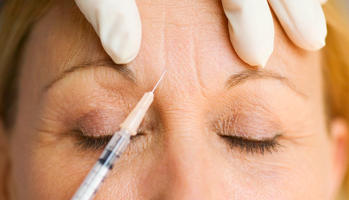 Wrinkle Management Tips a person receiving a facial imjection