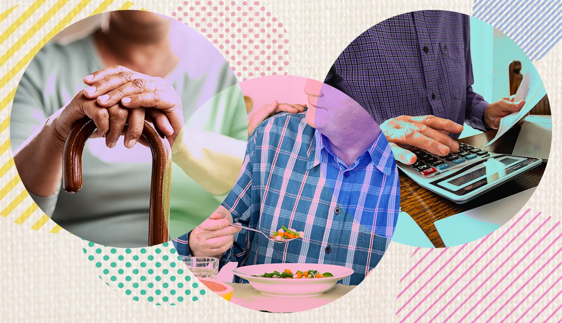 When a Parent Needs Caregiving Help a series of caregiving images