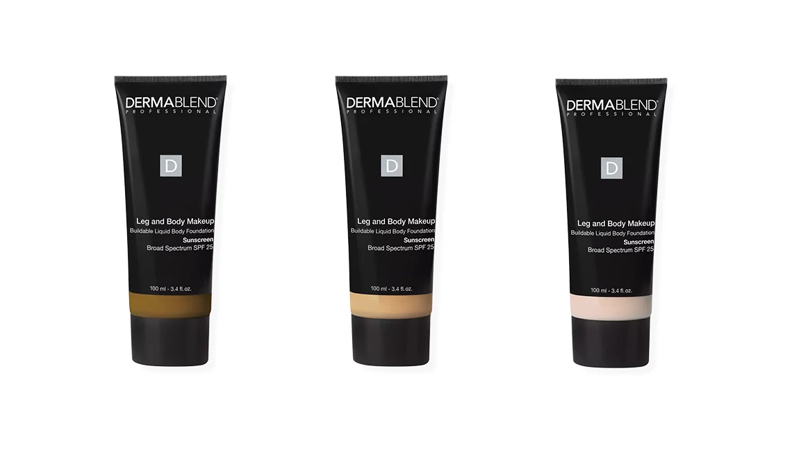 Dermablend Leg and Body Makeup in 70W Deep Golden, 45W Tan Honey and 0N Fair Nude