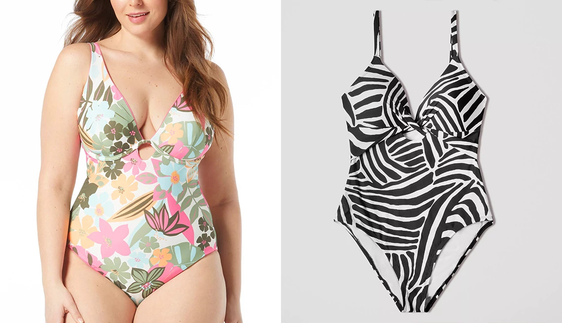 one-piece swimsuits with supportive tops
