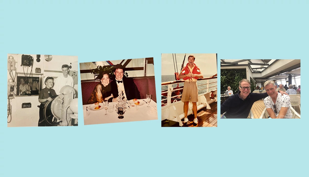 a collage of people during milestones and at events 