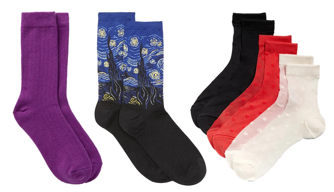 different types of hosiery and socks