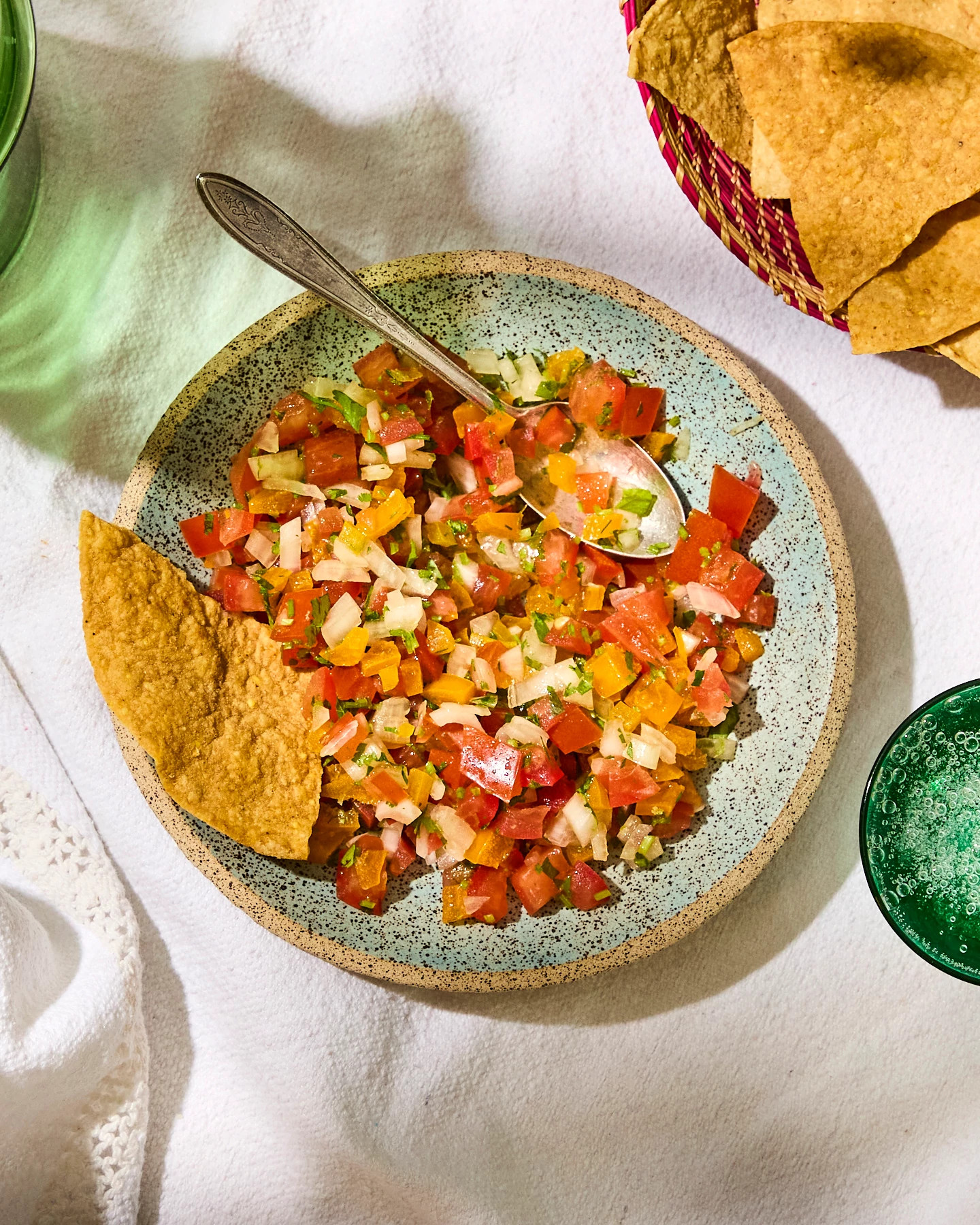 A photo shows Pico de Gallo With Manzano