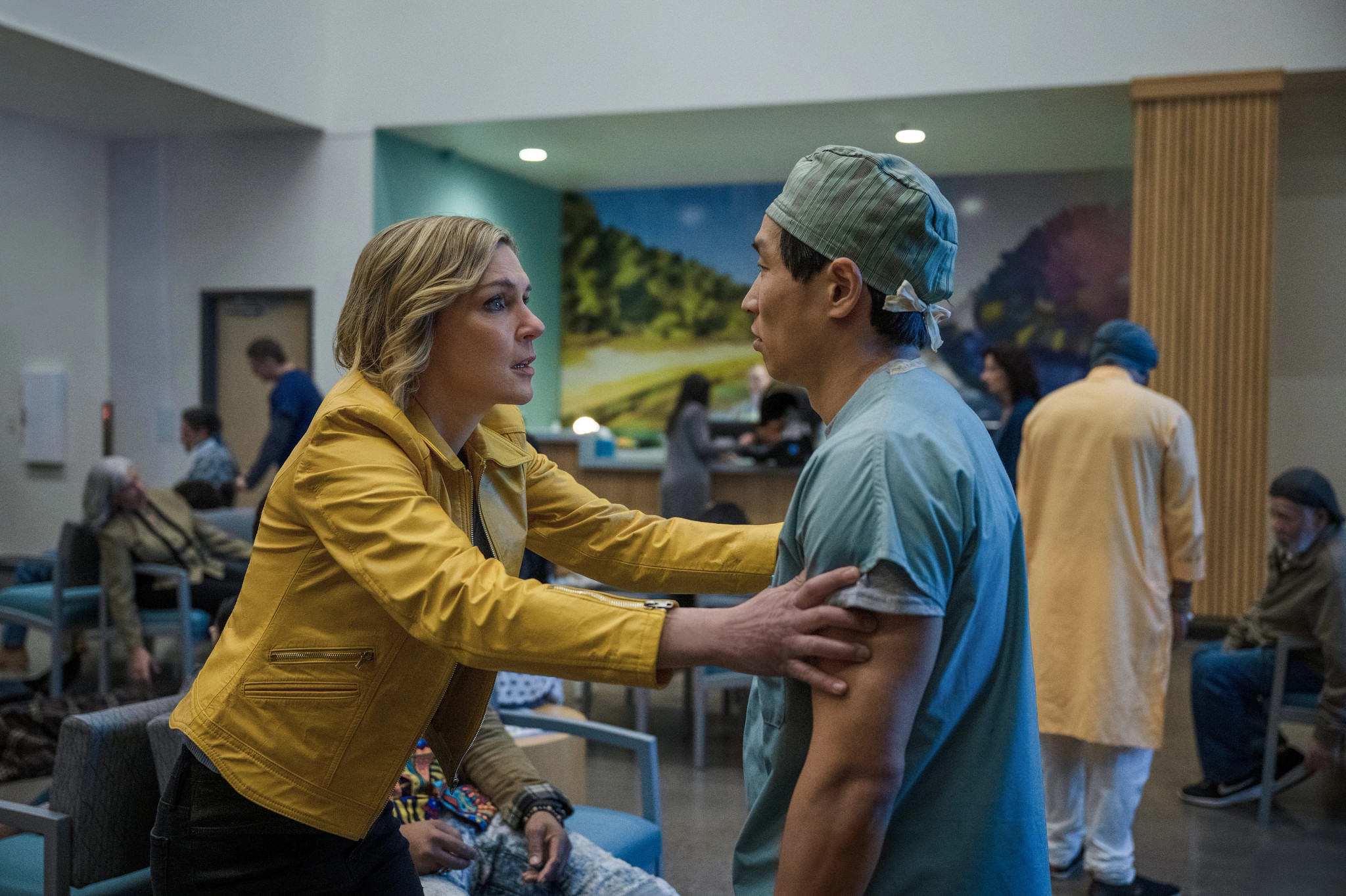 rhea seehorn in a scene from pluribus