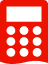 red calculator logo icon