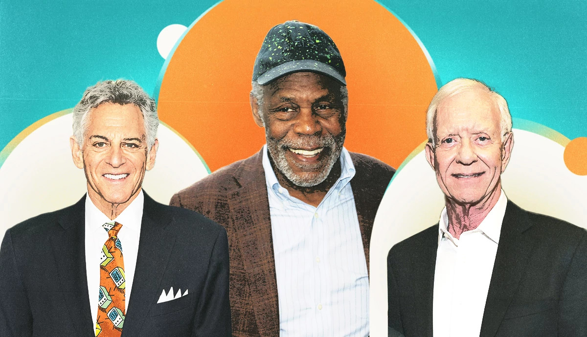 From left to right: New York City news anchor Bill Ritter, actor Danny Glover and airline pilot Chesley “Sully” Sullenberger III